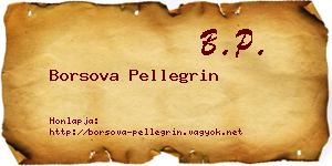 Borsova Pellegrin névjegykártya